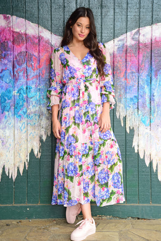 SALE - Coop - Long For You Dress - Pink & Blue