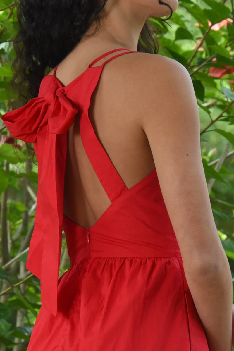 Coop Bella Bow Dress Red SHOP NOW Online Stockist Tea Lily