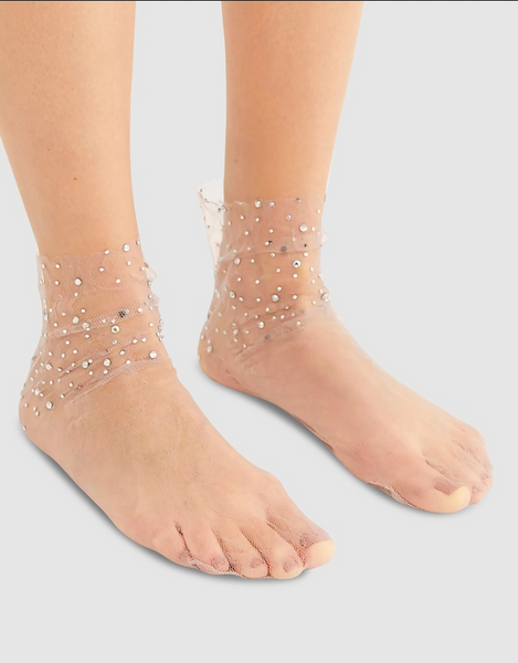 High Heel Jungle - Crystal Lace Socks - Lilac