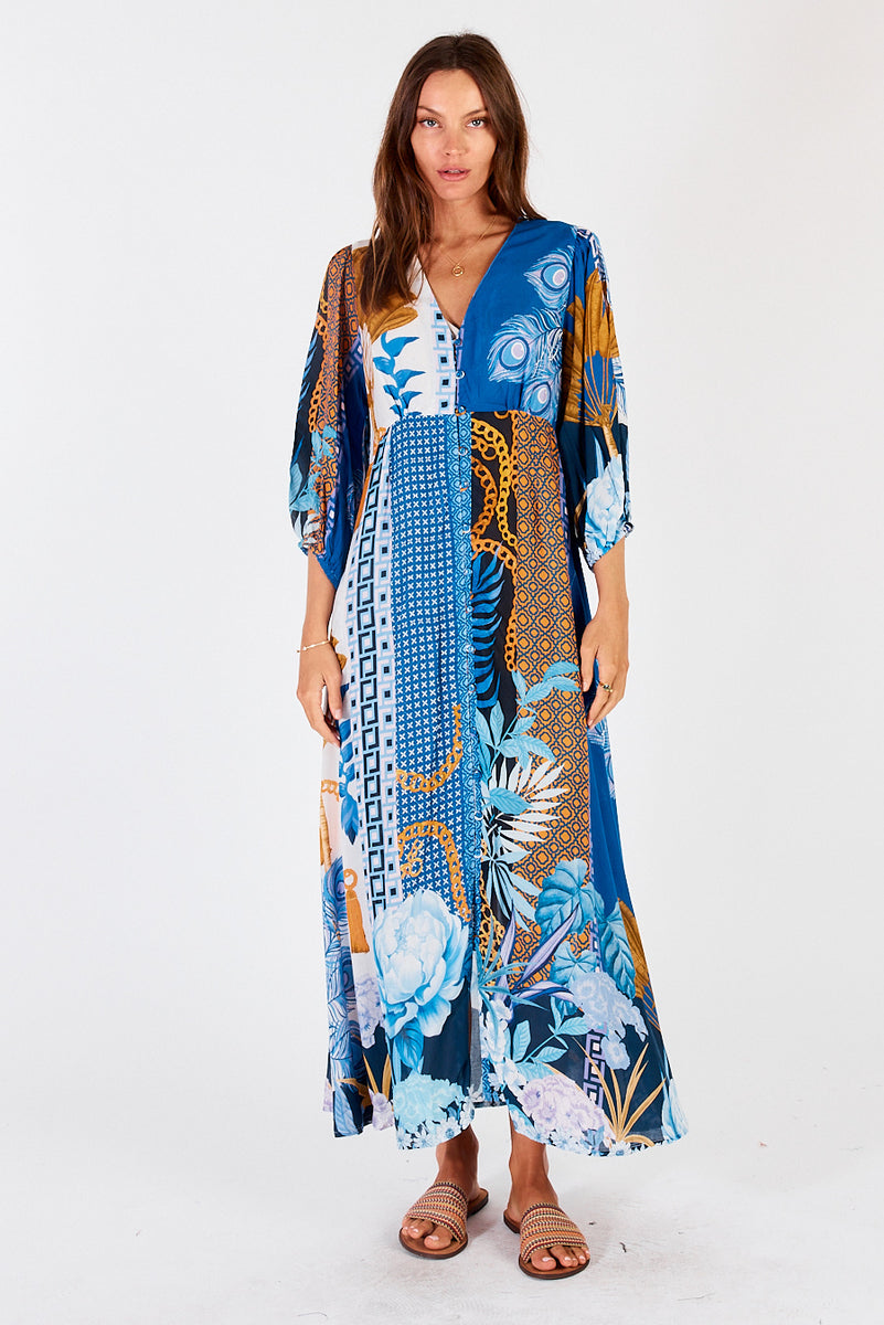 Lula Soul Ravello Midi Dress Azure Shop Now Online Stockist