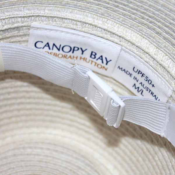 Canopy Bay by Deborah Hutton - Hat Flexibraid - Paros Trilby - Ivory