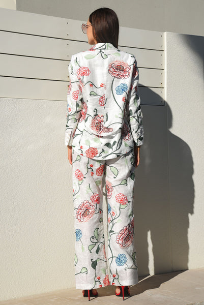 Trelise Cooper - Needle a Little Love Jacket - White Floral PRESALE OCT/NOV DELIVERY