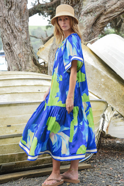 Cooper by Trelise Cooper - Solar Eclipse Dress - Blue Lime