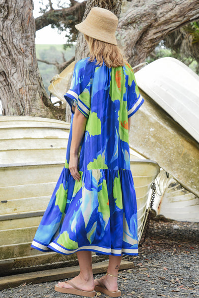 Cooper by Trelise Cooper - Solar Eclipse Dress - Blue Lime