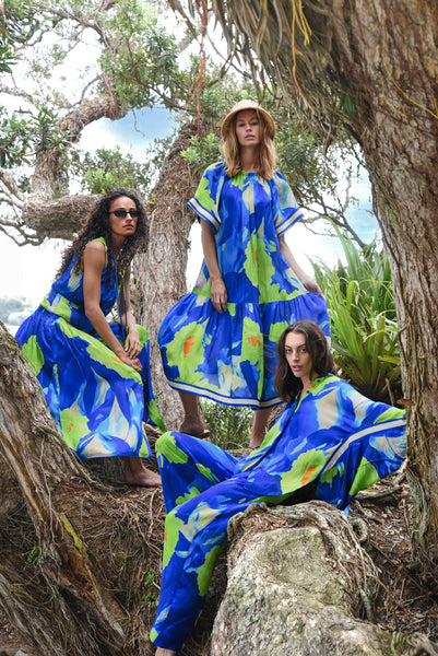 Cooper by Trelise Cooper - Solar Eclipse Dress - Blue Lime