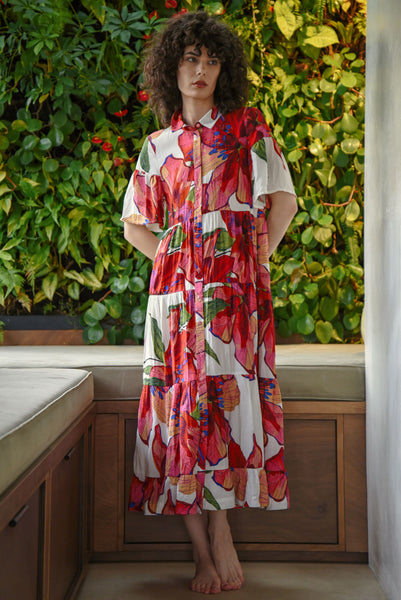 Curate - Electric Love Dress - White Flower