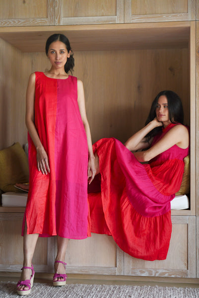 Curate - Star Appeal Dress - Pink/ Red PRESALE NOV DELIVERY
