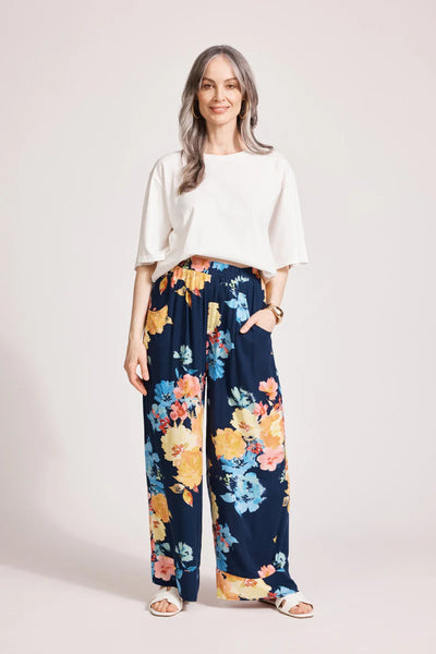 Eb & Ive - Parisio Pant - Indigo Bloom FINAL SALE