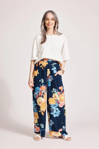 Eb & Ive - Parisio Pant - Indigo Bloom FINAL SALE