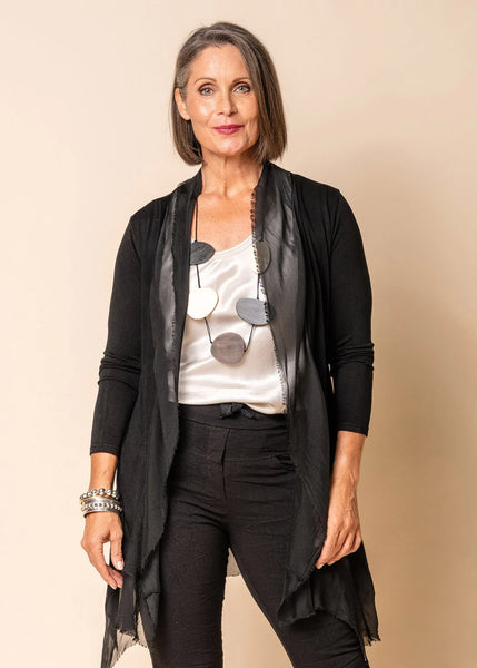 Imagine - Black Lina Silk Jacket 10MM2711