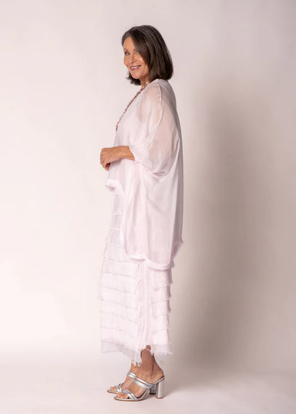 Imagine - Pink Modena Netty Dress Silk Ruffle Layers 10IM38621