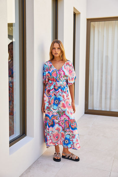 Walnut - Hawaii Dress - Bomba Di Fiori
