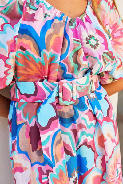 Walnut - Hawaii Dress - Bomba Di Fiori