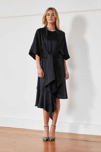 MA Dainty - GINORI - Kimono - BLACK or EUCALYPTUS DTY01560