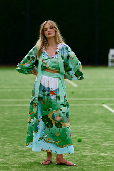 Binny - LAWNS - Cotton Gathered Maxi Skirt - One Fine Day