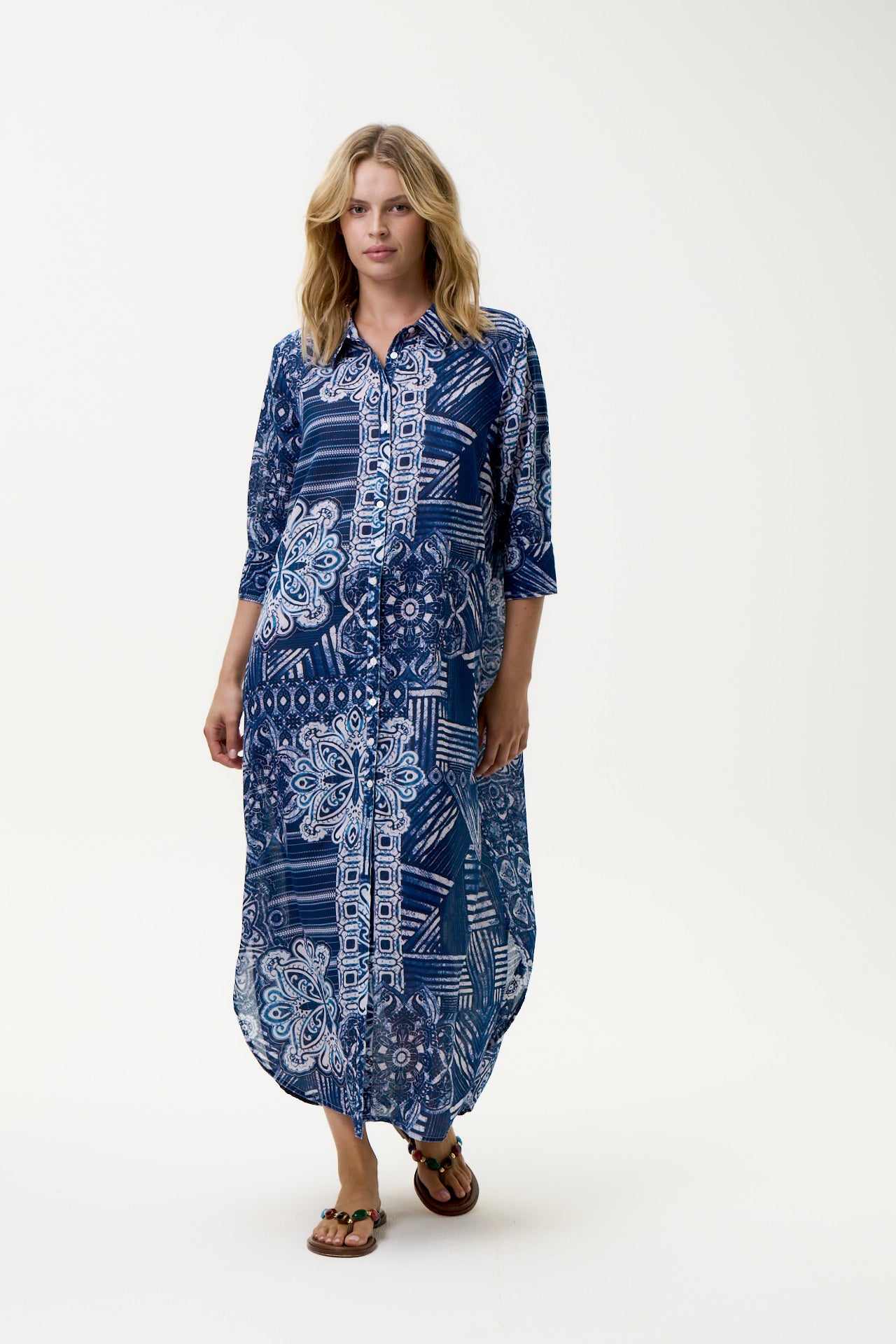 Oneseason - Daisy - Mandala Navy - Cotton