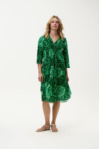 Oneseason - Middy Poppy - Cotton - Emerald Coast Green