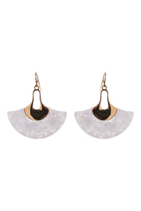 Eb & Ive - Esprit Moon Earring - Blanc, Melon or Flourish