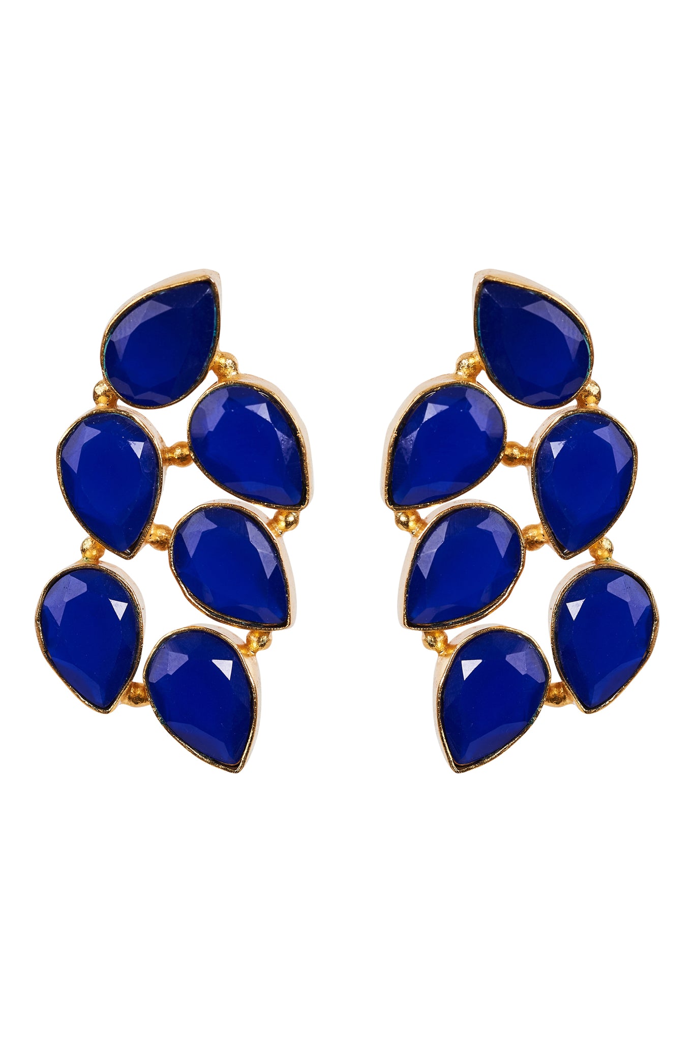 Eb & Ive - Awaken Earring - Pearl/Gold, Sapphire or Pearl Drop
