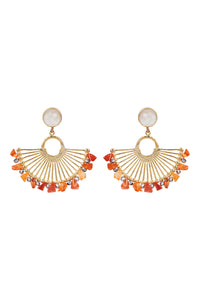 Eb & Ive - Zest Earring - Gold Fan, Royalty or Gold