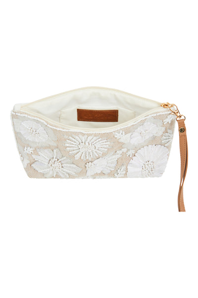 Eb & Ive - Flourish Clutch Bag - Tusk, Kiwi, Candy or Sapphire