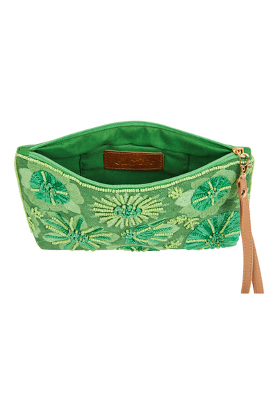 Eb & Ive - Flourish Clutch Bag - Tusk, Kiwi, Candy or Sapphire