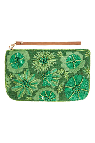 Eb & Ive - Flourish Clutch Bag - Tusk, Kiwi, Candy or Sapphire