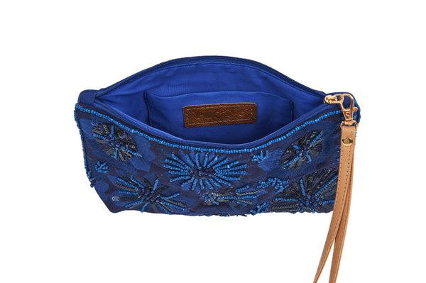 Eb & Ive - Flourish Clutch Bag - Tusk, Kiwi, Candy or Sapphire