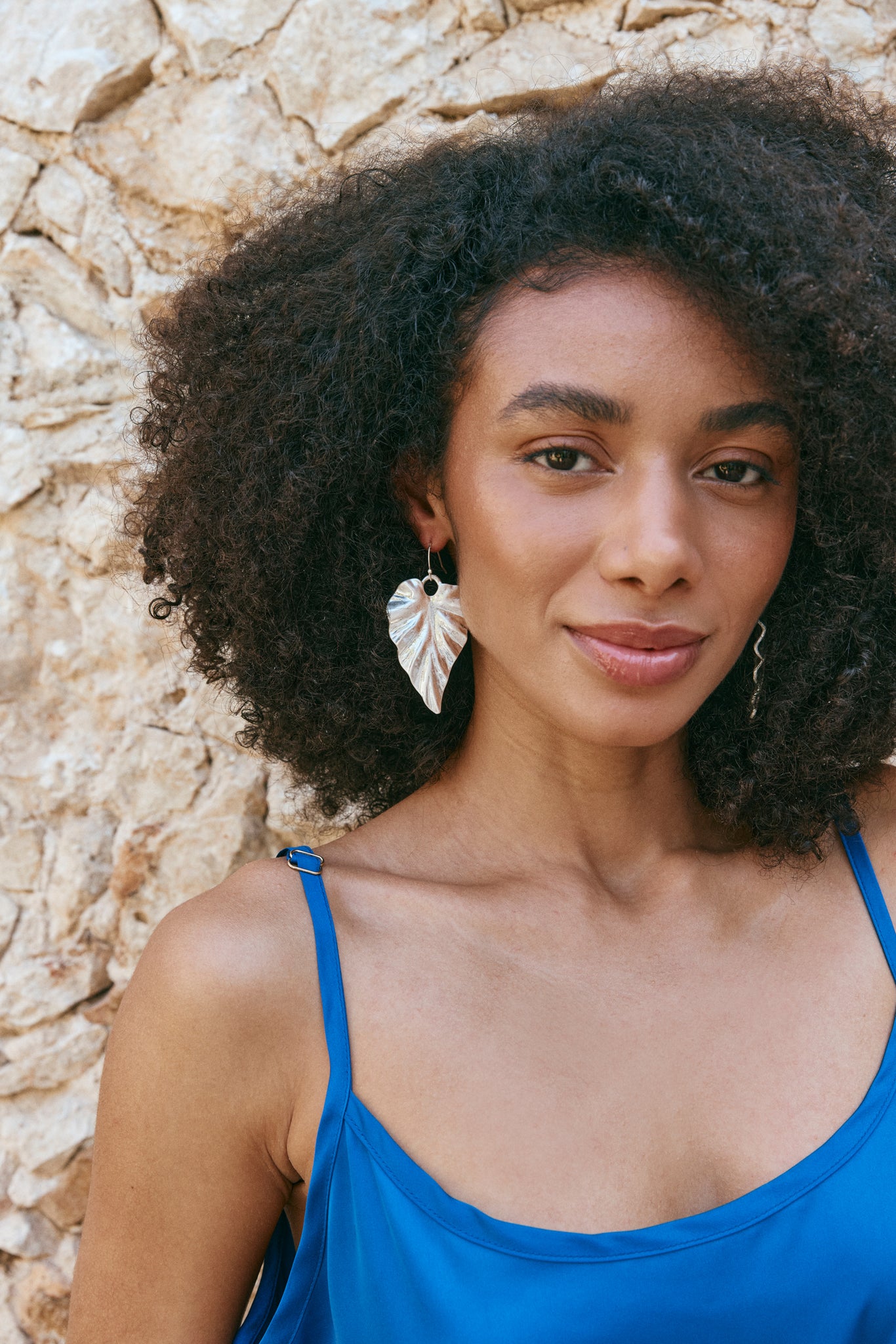 Eb & Ive - Mizu Leaf Earring - Silver or Gold FINAL SALE