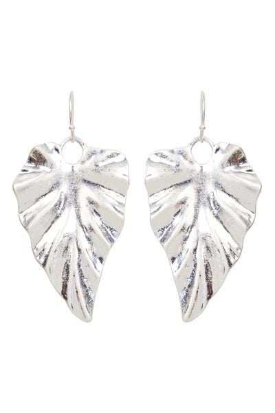 Eb & Ive - Mizu Leaf Earring - Silver or Gold FINAL SALE