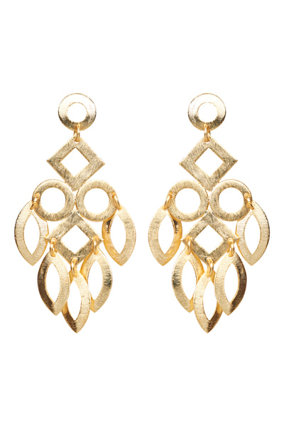 Eb & Ive - La Plage Earring - Gold Leaf, Drop FINAL SALE