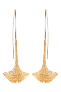Eb & Ive - Laax Metal Earing - Gold Leaf