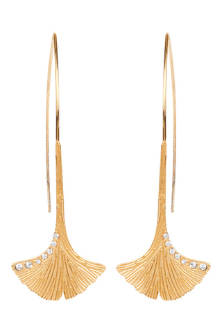 Eb & Ive - Laax Metal Earing - Gold Leaf