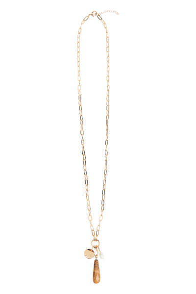 Eb & Ive - Argo Necklace - Jasper, Onyx, Jade, Agate