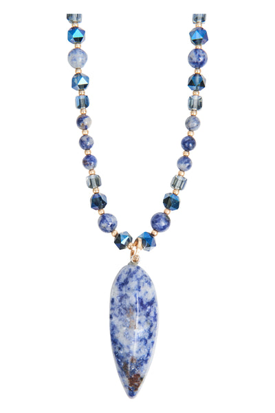 Eb & Ive - Argo Necklace - Jasper, Onyx, Jade, Agate