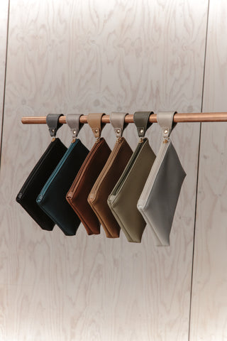 Eb & Ive - Allegro Pouch - 6 Colours Ivory, Olive, Putty, Carbon, Tan, Hazel