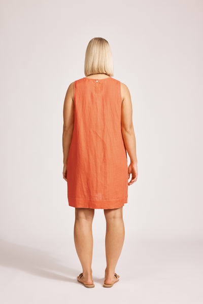Eb & Ive - Miramar Tank Dress - Coral FINAL SALE LAST ONE XL