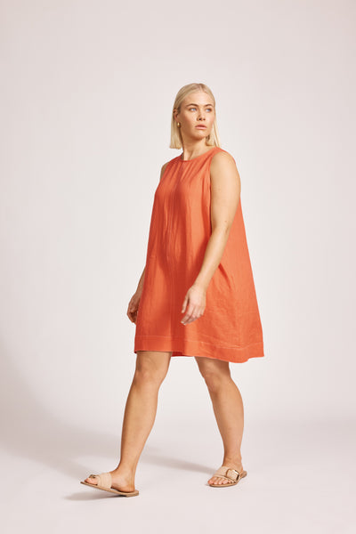 Eb & Ive - Miramar Tank Dress - Coral FINAL SALE LAST ONE XL