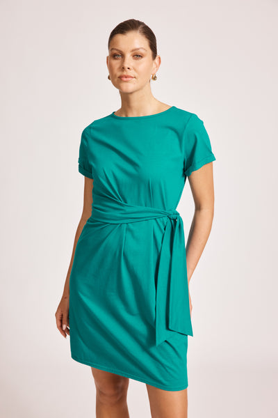 Eb & Ive - Francia Tie Dress - Lagoon FINAL SALE