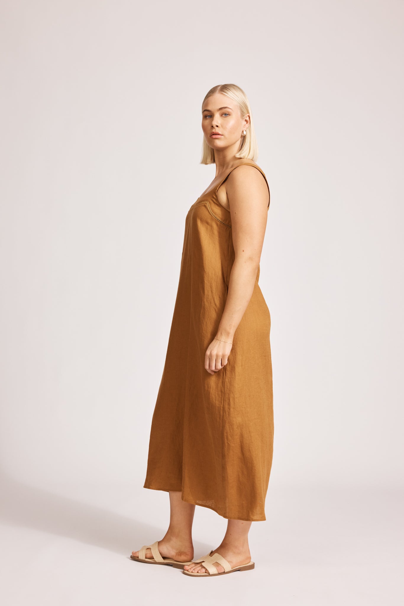 Eb & Ive - Miramar Tank Maxi Dress - Caramel