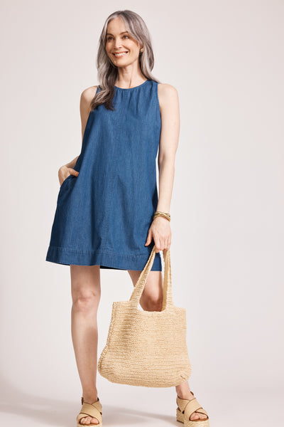 Eb & Ive - Melenia Denim Tank Dress - Denim - Indigo