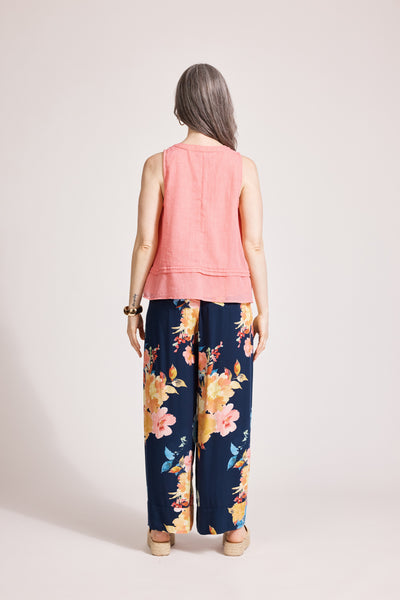 Eb & Ive - Parisio Pant - Indigo Bloom FINAL SALE