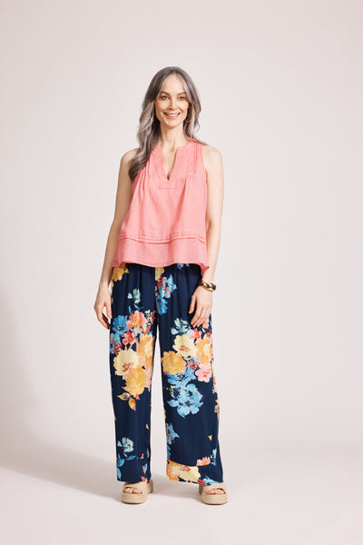 Eb & Ive - Parisio Pant - Indigo Bloom FINAL SALE