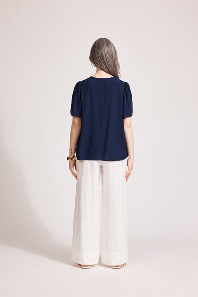 Eb & Ive - Parisio Tie Top - Indigo