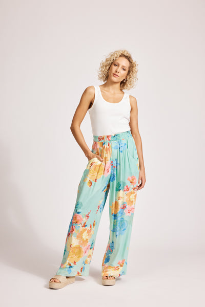 Eb & Ive - Parisio Pant - Mint Bloom FINAL SALE