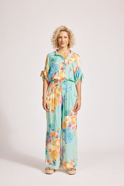 Eb & Ive - Parisio Pant - Mint Bloom FINAL SALE