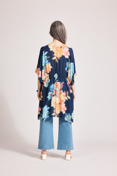 Eb & Ive - Parisio Tie Cape - Indigo Bloom