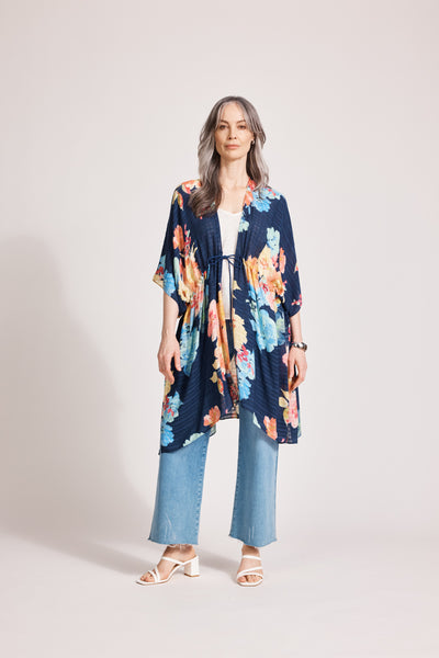 Eb & Ive - Parisio Tie Cape - Indigo Bloom