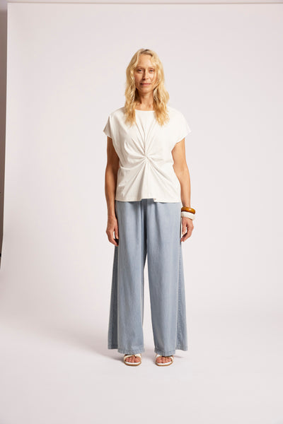 Eb & Ive - Casa Twist Tshirt - White
