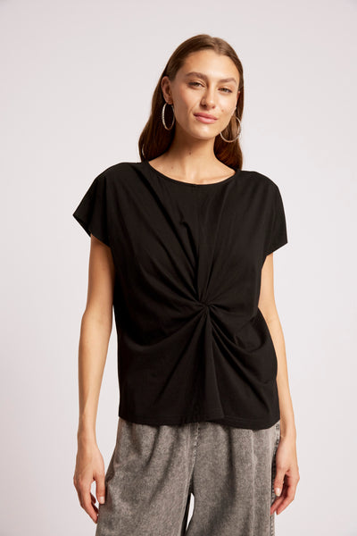 Eb & Ive - Casa Twist Tshirt - Black
